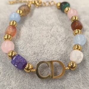 Pulsera de cuentas de piedra CD
