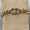 Pulsera de eslabón CD dorado