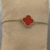Pulsera trébol rojo