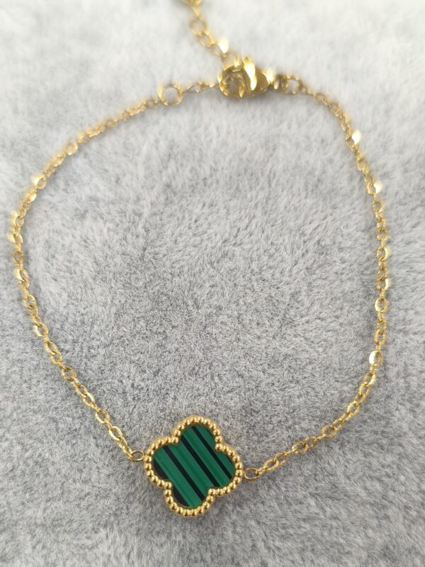 Pulsera trébol verde