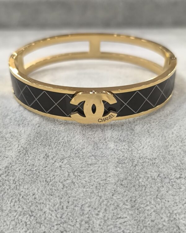 Pulsera dorada de rombos CC
