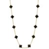 Collar diez tréboles negro