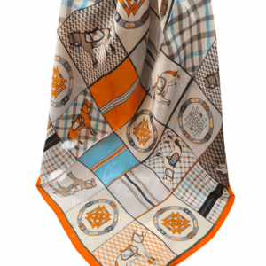 Pañuelo mediano de caballos naranja