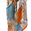 Pañuelo mediano de caballos naranja