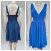 Vestido color turquesa con pliegues