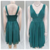 Vestido color turquesa con pliegues