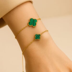 Pulseras tréboles verde