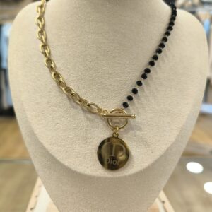 Collar de cuentas y eslabones