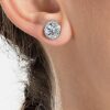 Pendientes tennis blanco