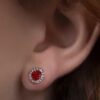 Pendientes tennis rojos