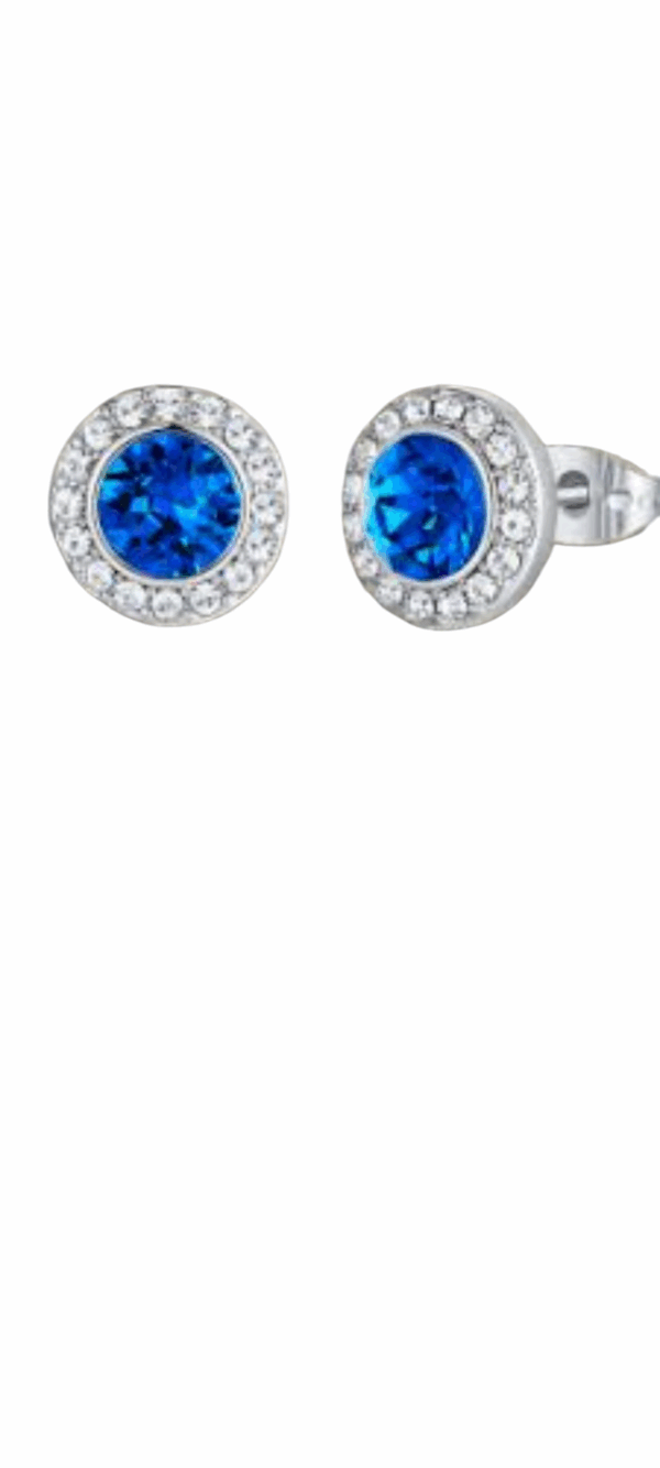 Pendientes tennis azules