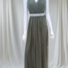 Vestido de tul verde oscuro