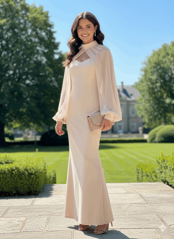 Vestido Aura Beige