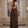 Vestido Halter Chocolate