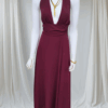 Vestido Halter Burdeos