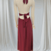 Vestido Halter Burdeos