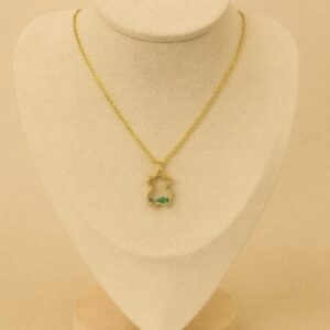 Collar oso transparente